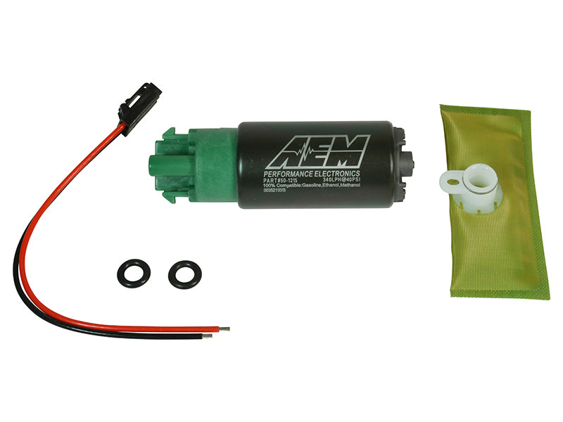 Load image into Gallery viewer, AEM 340LPH 65mm Fuel Pump Kit w/ Mounting Hooks - Ethanol Compatible
