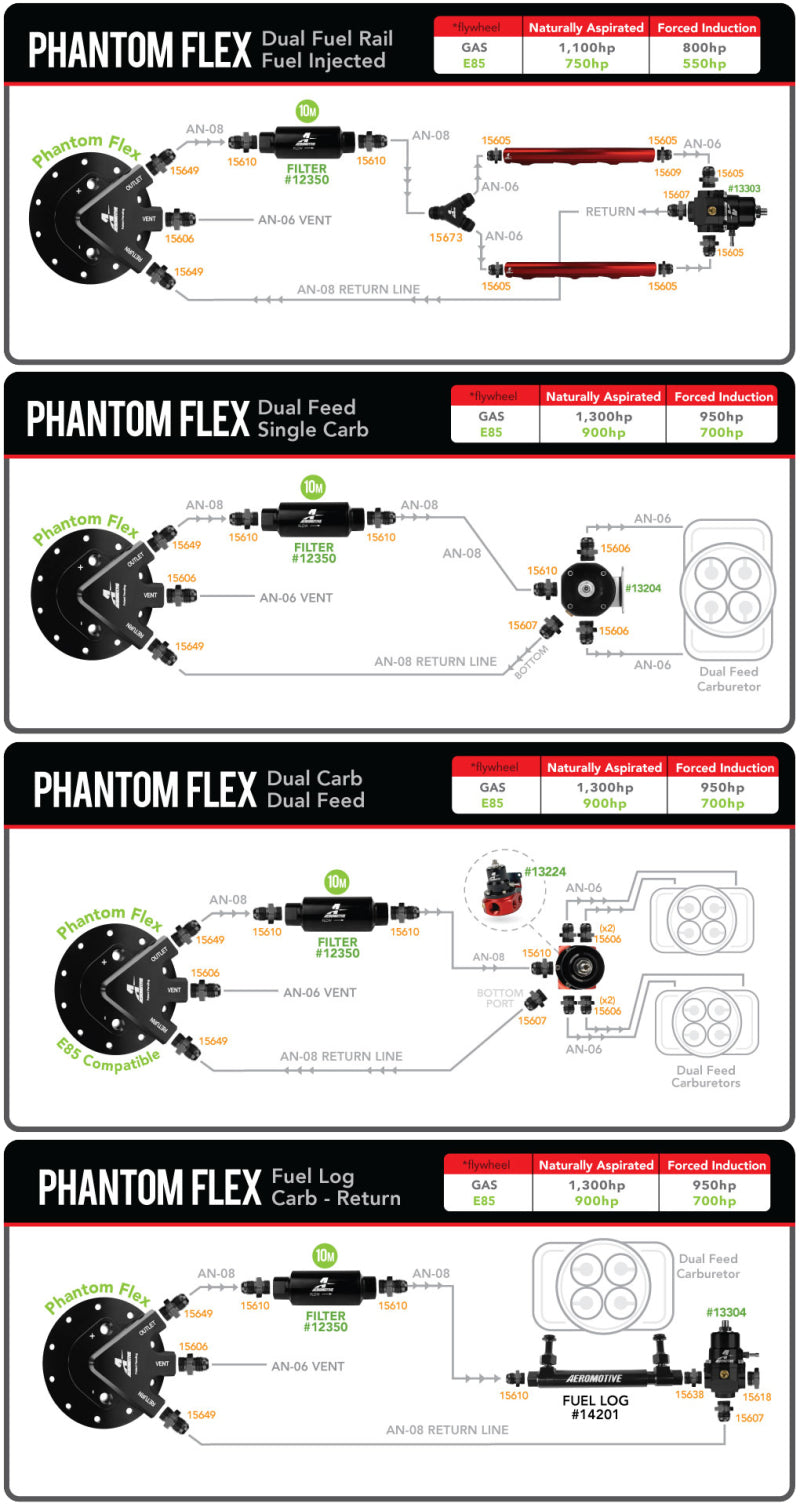 Load image into Gallery viewer, Aeromotive Fuel Pump - Universal - Phantom 450 - 6-10in Depth
