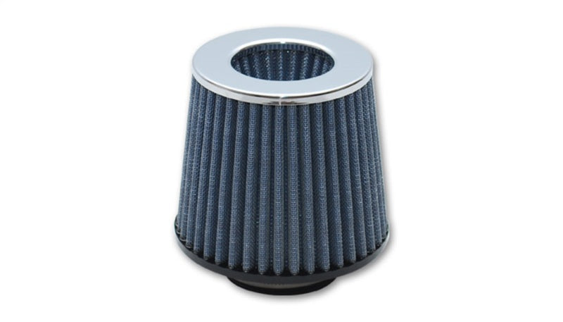 Load image into Gallery viewer, Vibrant Open Funnel Perf Air Filter (5in Cone O.D. x 5in Tall x 3in inlet I.D.) - Chrome Filter Cap
