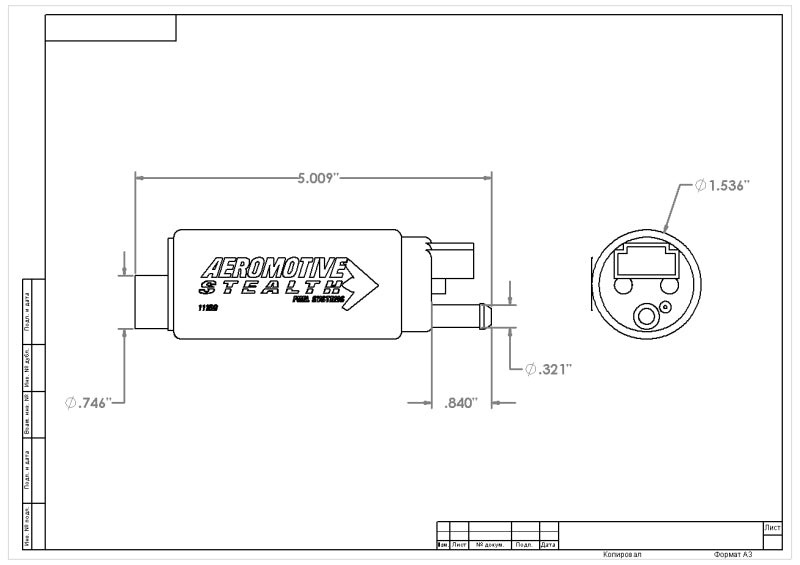 Load image into Gallery viewer, Aeromotive 340 Series Stealth In-Tank E85 Fuel Pump - Center Inlet - Offset (GM applications)
