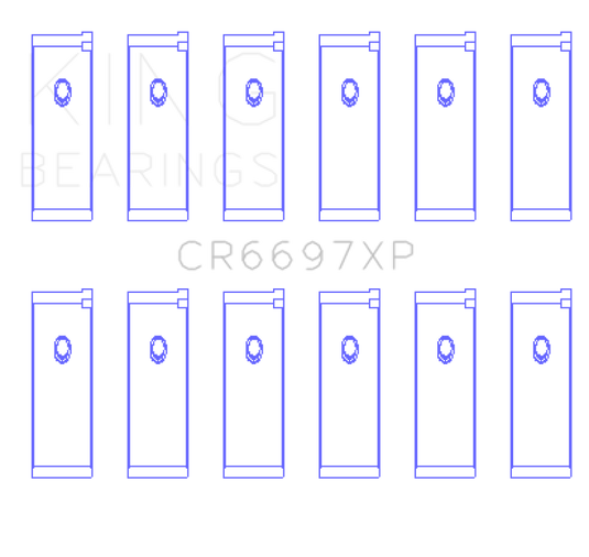 King Nissan RB25/RB26 (Size STDX) Performance Rod Bearing Set