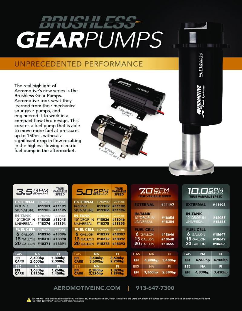 Load image into Gallery viewer, Aeromotive TVS In-Line Brushless Spur 7.0 External Fuel Pump
