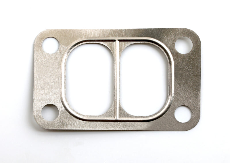 Load image into Gallery viewer, Cometic .016in Stainless T3 Divided Turbo Inlet Flange Gasket
