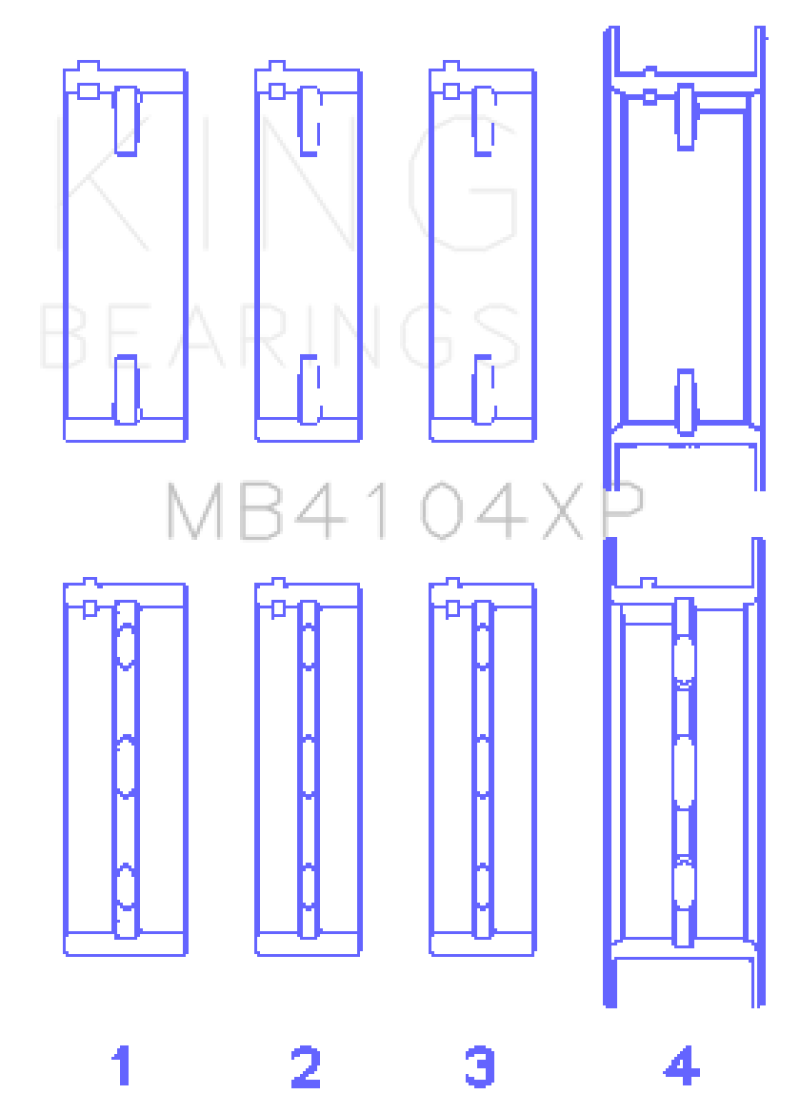 Load image into Gallery viewer, King Nissan VG30DE/VG30DETT (Size STDX) Performance Main Bearing Set
