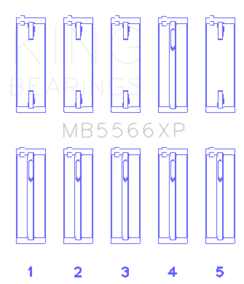 Load image into Gallery viewer, King Audi A4 1.8L AEB (Size STD) Performance Main Bearing Set
