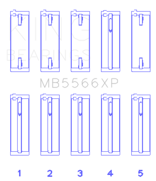 King Audi A4 1.8L AEB (Size STD) Performance Main Bearing Set