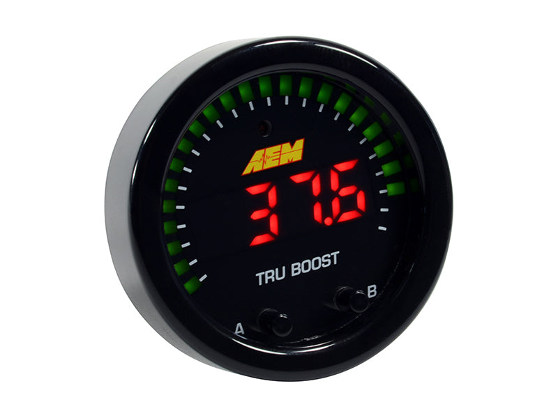 Load image into Gallery viewer, AEM X-Series Tru-Boost Controller Gauge w/ Boost Control Solenoid 80PSIg Internal MAP Sensor
