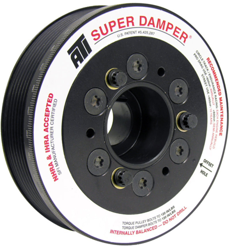Load image into Gallery viewer, ATI Damper - 5.67in - Alum - 6 Grv - Mitsubishi Evo 10 - 3 Percent UD - 08+ - 1Pc
