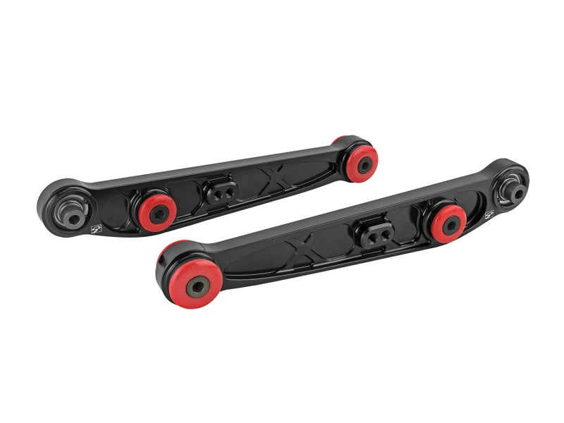 Load image into Gallery viewer, Skunk2 Honda/Acura EG/DC Alpha Series Rear Lower Control Arm Set - Black
