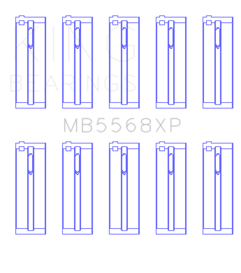 Load image into Gallery viewer, King Acura D16A1 / 97-01 Honda H22A4 / 98+ F23A (Size STD) Performance Main Bearing Set
