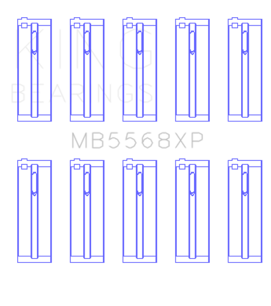 King Acura D16A1 / 97-01 Honda H22A4 / 98+ F23A (Size STD) Performance Main Bearing Set