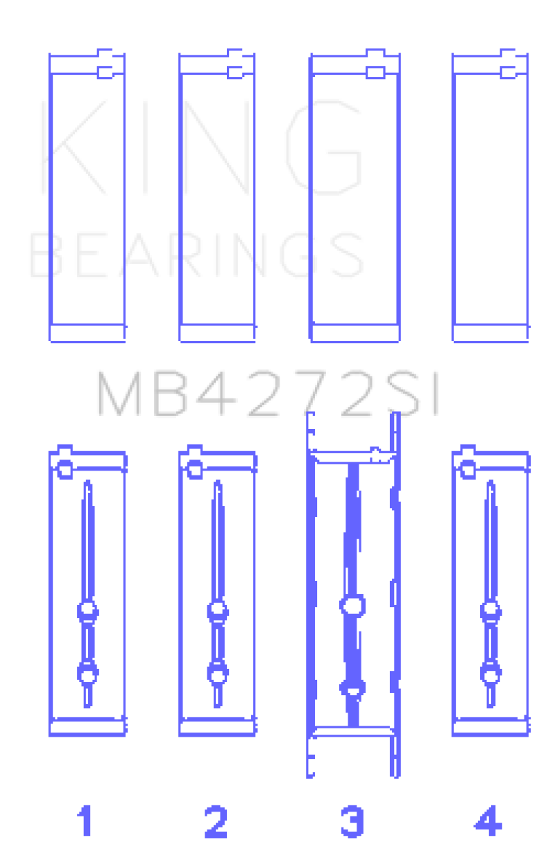 Load image into Gallery viewer, King Holden Alloytec 175/190 Crankshaft Main Bearing Set
