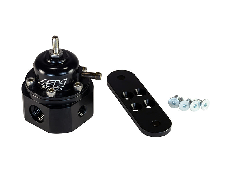 Load image into Gallery viewer, AEM Universal Black Adjustable Fuel Pressure Regulator
