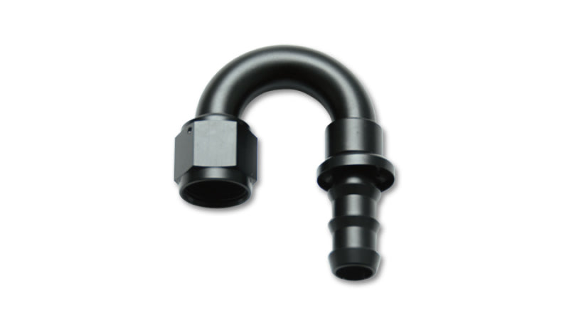 Load image into Gallery viewer, Vibrant -6AN Push-On 180 Deg Hose End Fitting - Aluminum
