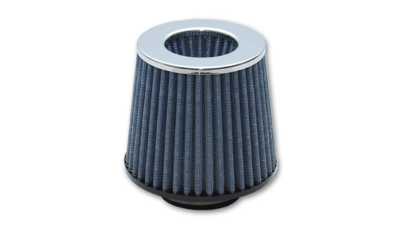 Load image into Gallery viewer, Vibrant Open Funnel Perf Air Filter (5in Cone O.D. x 5in Tall x 4.5in inlet I.D.) Chrome Filter Cap
