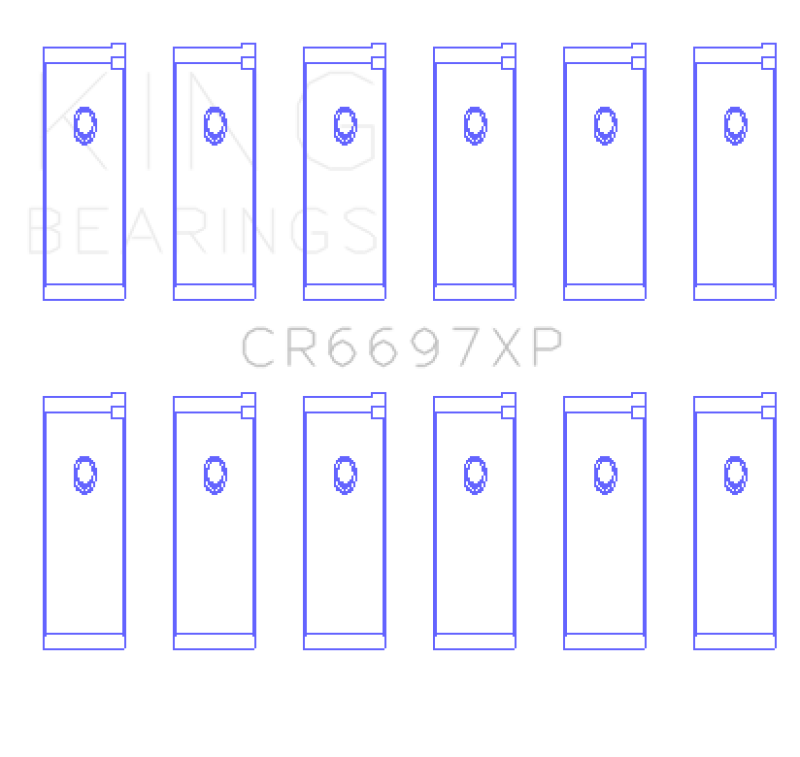 Load image into Gallery viewer, King Nissan RB25/RB26 (Size STDX) Performance Rod Bearing Set
