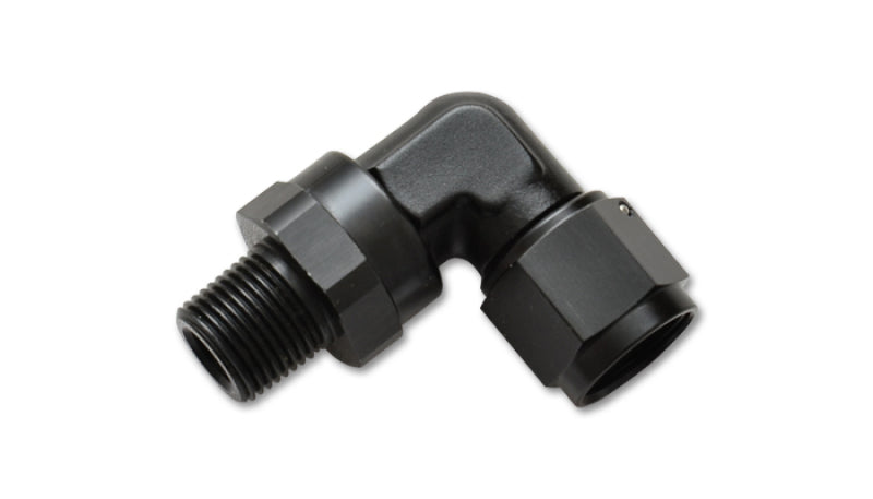 Load image into Gallery viewer, Vibrant -10AN to 3/8in NPT Female Swivel 90 Degree Adapter Fitting
