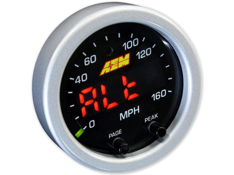 Load image into Gallery viewer, AEM X-Series 0-160 MPH Black Bezel w/ Black Face GPS Speedometer Gauge
