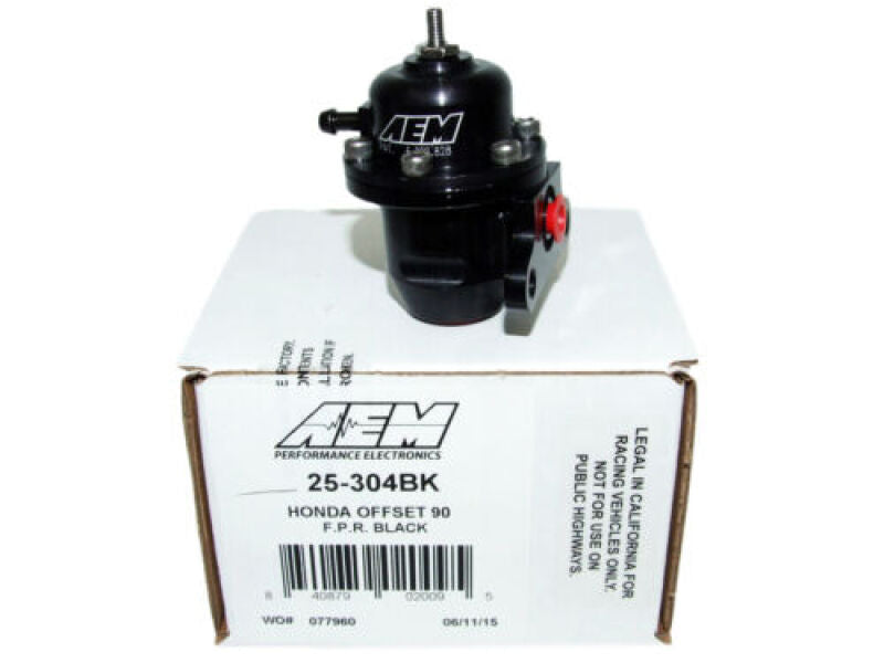 Load image into Gallery viewer, AEM 96-97 Acura CL / 94-97 Accord / 96-00 Civic Ex Black Adjustable Fuel Pressure Regulator
