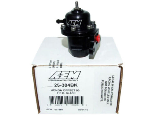 AEM 96-97 Acura CL / 94-97 Accord / 96-00 Civic Ex Black Adjustable Fuel Pressure Regulator