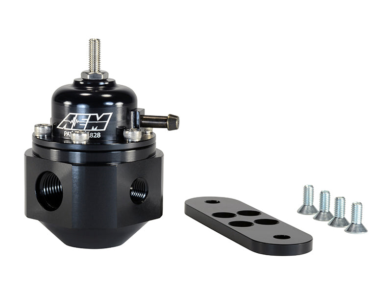 Load image into Gallery viewer, AEM Universal Black Adjustable Fuel Pressure Regulator
