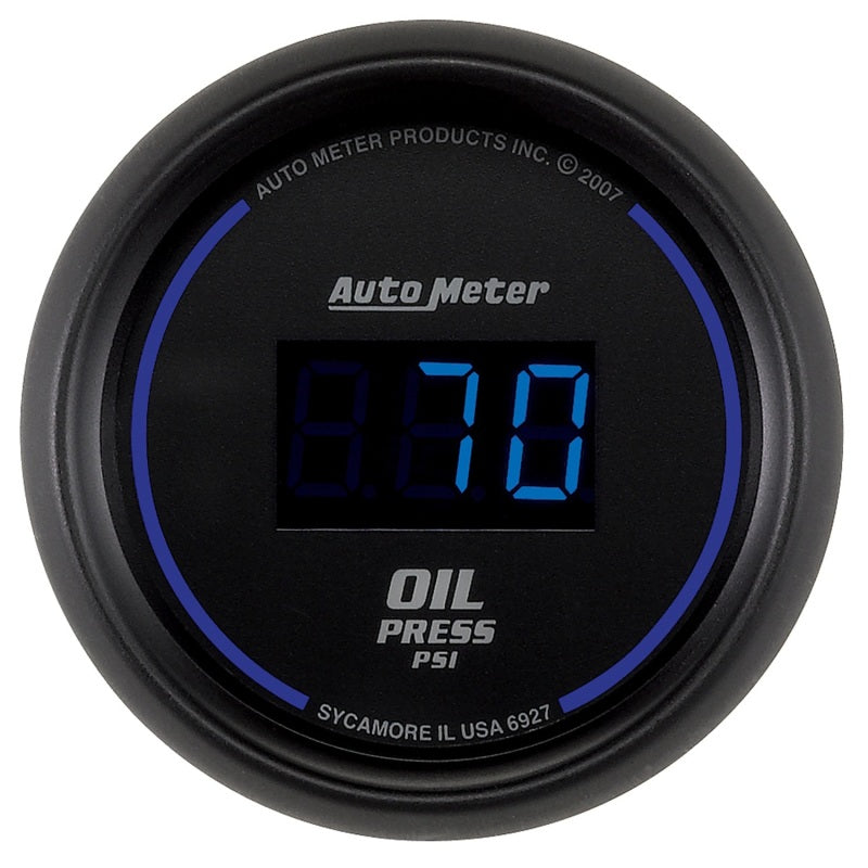 Load image into Gallery viewer, Autometer Cobalt Digital 52.4mm Black 0-100psi Oil Pressure Gauge
