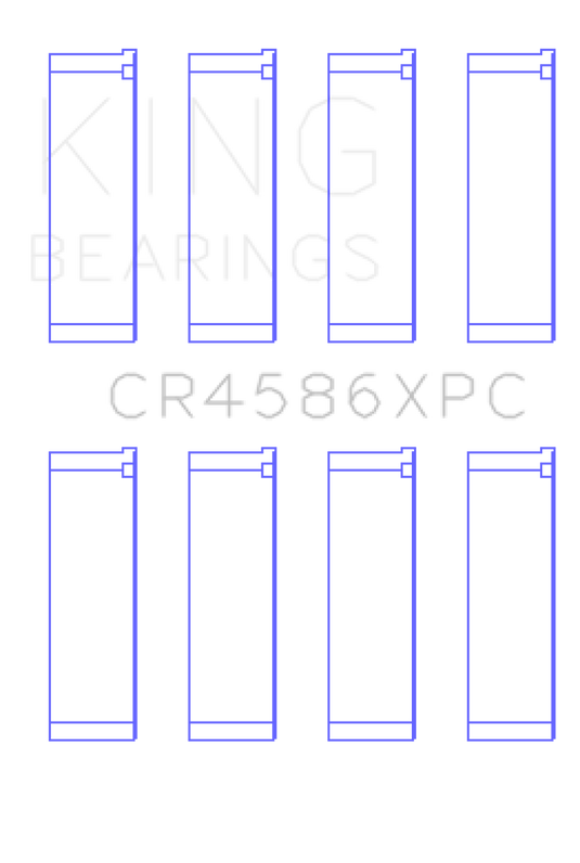 King Mitsubishi 4B11T (Size 0.25) Coated Performance Rod Bearing Set