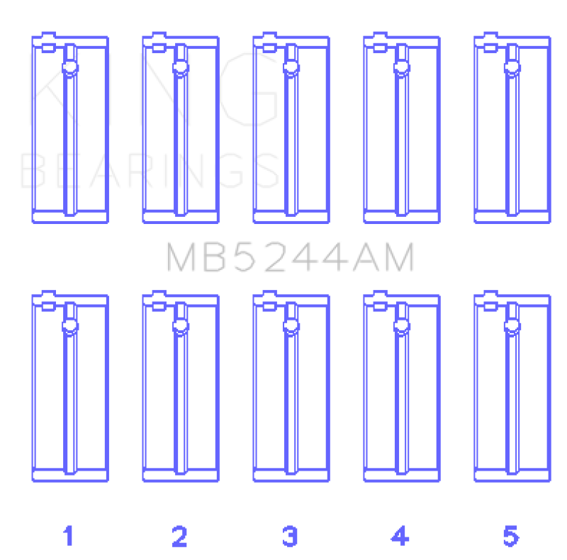 Load image into Gallery viewer, King Honda 91CI/1.5L D15A2/D15A3/D15B1/D15B2/D15B7/D15B8/D15Z1 (Size STD) Main Bearing Set

