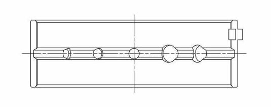 ACL Nissan SR20DE/DET GTiR Standard Size High Performance Main Bearing Set - 5 oil holes in upper