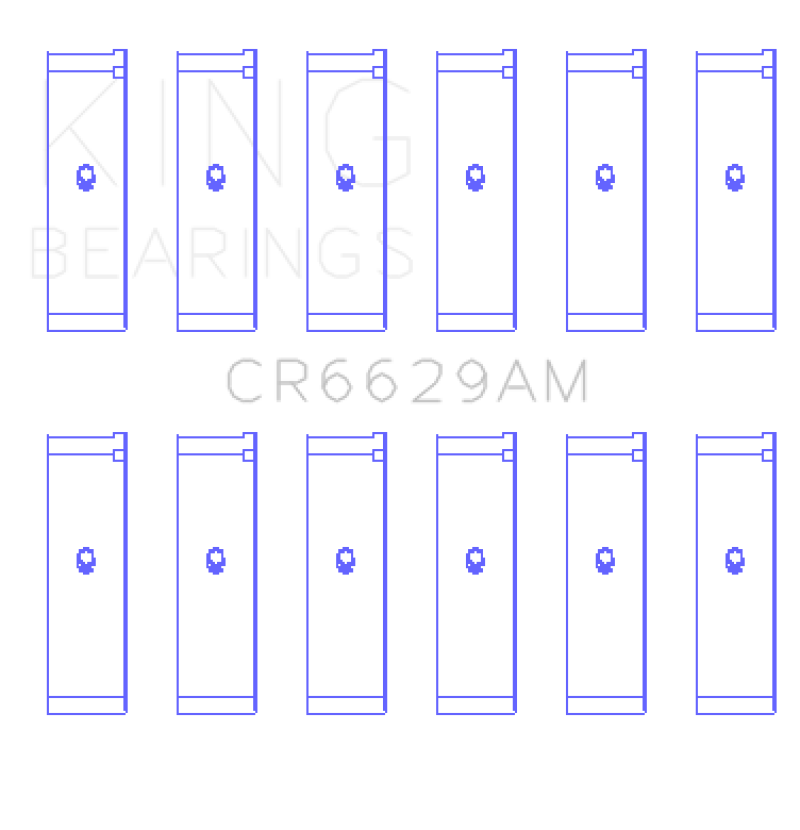 Load image into Gallery viewer, King Mitsubishi 181CI 3.0L 6G72 V6 / 152CI 2.5L 6G73 V6 (Size STD) Rod Bearing Set
