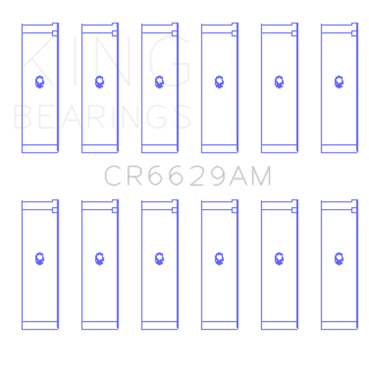 King Mitsubishi 181CI 3.0L 6G72 V6 / 152CI 2.5L 6G73 V6 (Size STD) Rod Bearing Set
