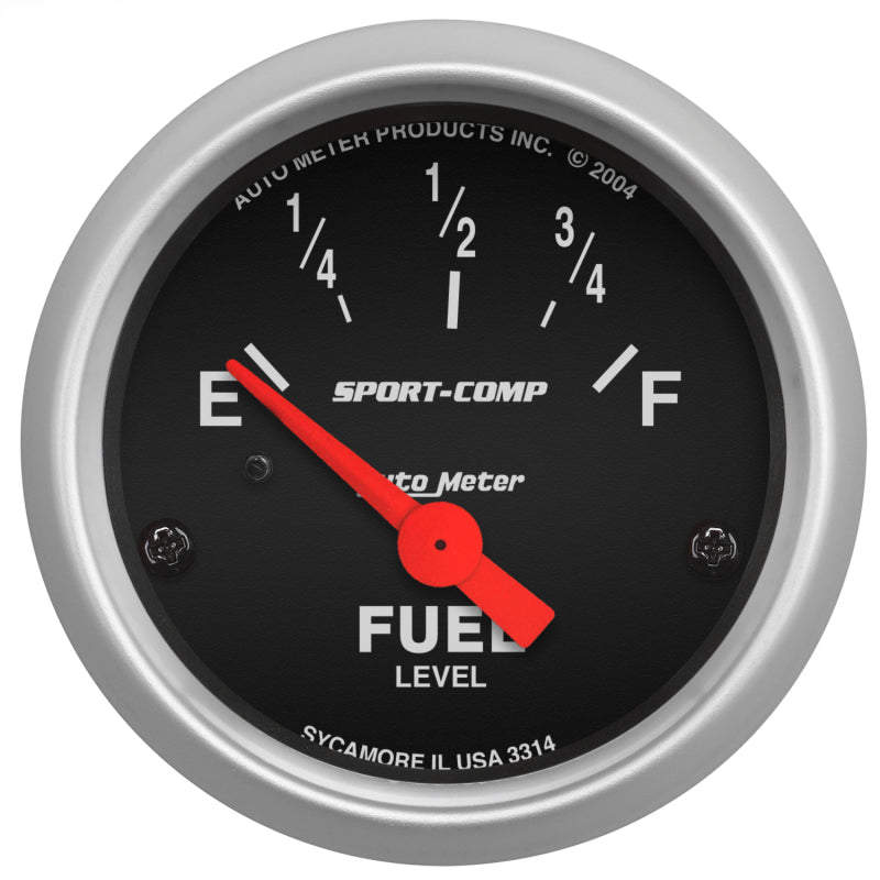 Load image into Gallery viewer, Autometer Sport Comp 52mm Short Sweep Electronic Fuel Level Gauge
