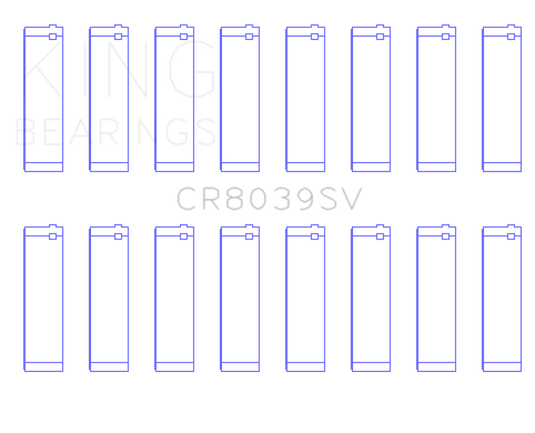 King 08-10 Ford Powerstroke 6.4L (Size STD) Connecting Rod Bearing Set