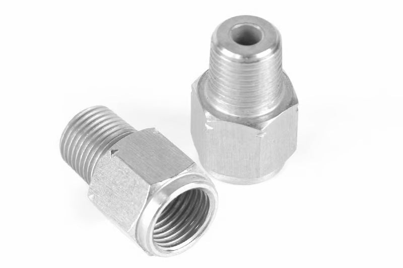 Load image into Gallery viewer, Haltech M10 x 1.0 to 1/8 NPT Adaptor Thread M10 x 1.0 Female to 1/8NPTF Male
